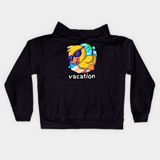 Vacation Duck Kids Hoodie